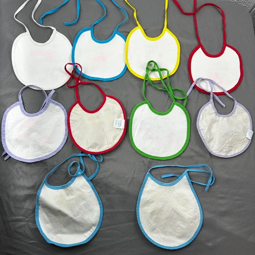 Vintage day of the‎ week baby bibs. 10 total